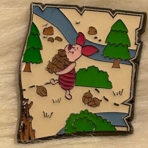 Disney Winnie the Pooh Map Piglet Loungefly Pin